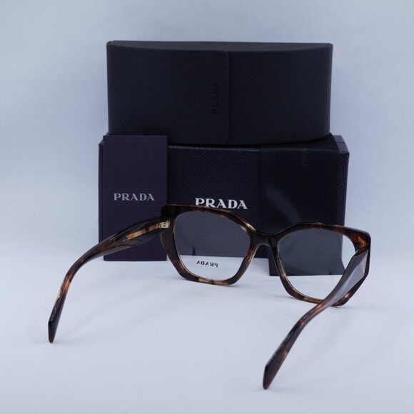 Prada PR18WV 07R1O1 Cat Eye Eyeglasses 54mm - Caramel Havana - Picture 10 of 10